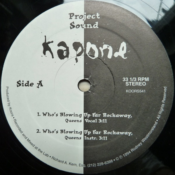 lataa albumi Kapone - Whos Blowing Up Far Rockaway Queens