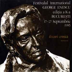 Édouard Lalo - Festivalul International George Enescu Ediția A-X-a București 17-27 Septembrie 1985 album cover