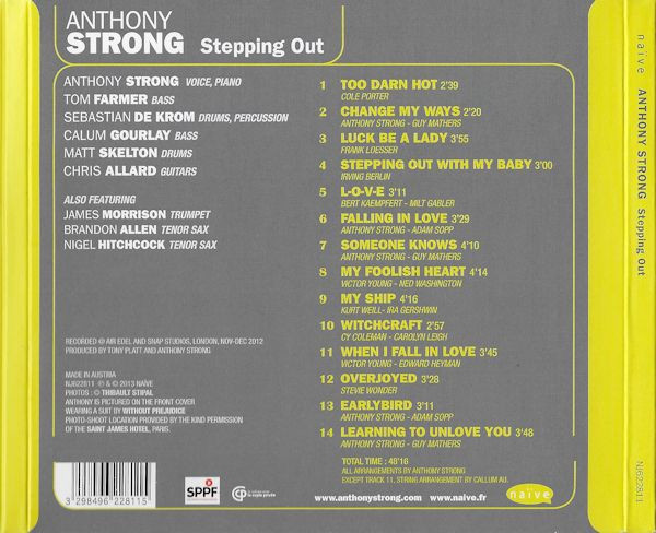 Anthony Strong – Stepping Out (2013, CD) - Discogs