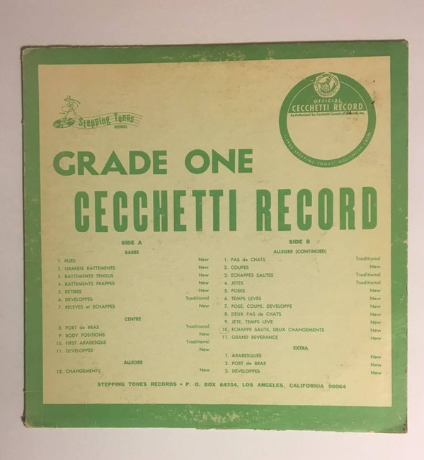 descargar álbum Johnny Finke - Grade One Cecchetti Ballet Record