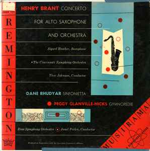 Henry Brant - Concerto For Alto Saxophone And Orchestra / Sinfonietta; Gymnopedie album cover
