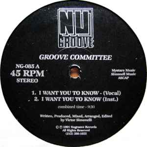 Groove Committee - I Want You To Know