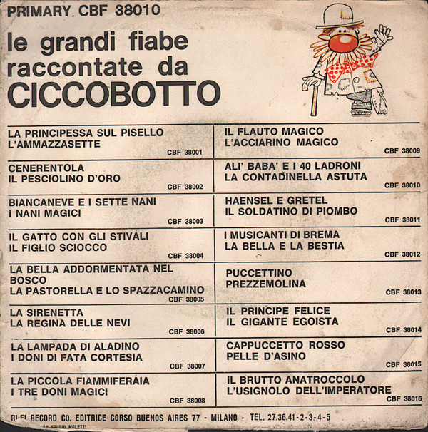 last ned album Ciccobotto - Alì Babà E I 40 Ladroni