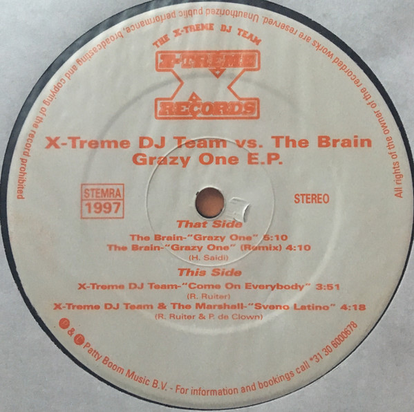 last ned album XTreme DJ Team vs The Brain - Grazy One