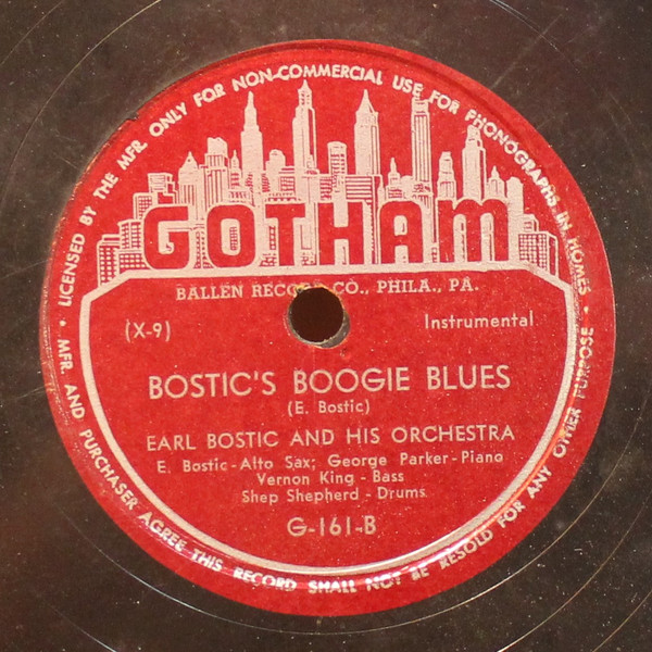 last ned album Earl Bostic And His Orchestra - Barfly Baby Bostics Boogie Blues