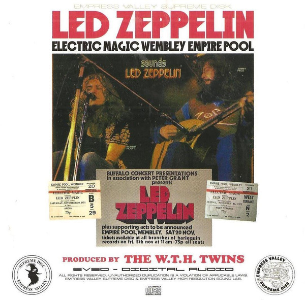 Led Zeppelin – Electric Magic Wembley Empire Pool (2014, CD) - Discogs