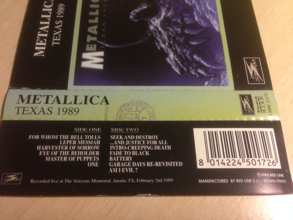 Album herunterladen Metallica - Texas 1989