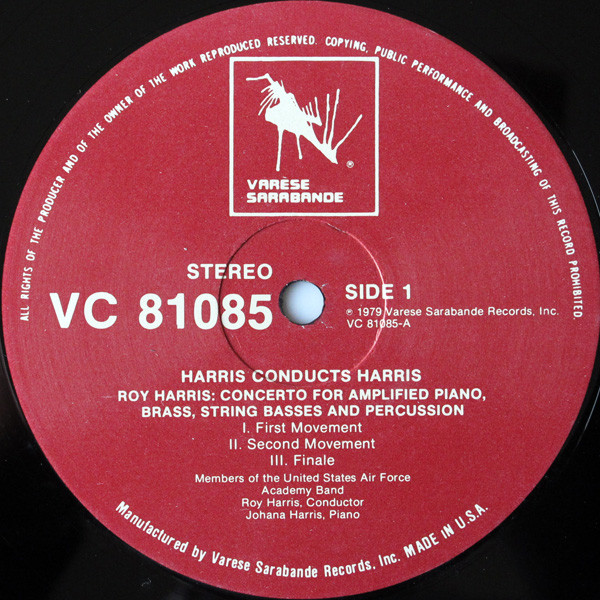 descargar álbum Roy Harris - Harris Conducts Harris