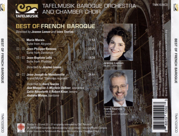 lataa albumi Ann Monoyios, Michele DeBoer, Colin Ainsworth, Andrew Mahon, Tafelmusik Baroque Orchestra, Tafelmusik Chamber Choir, Jeanne Lamon, Ivars Taurins - Best of French Baroque