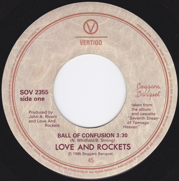 Love And Rockets Ball Of Confusion 1985 Vinyl Discogs