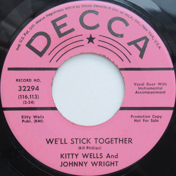 télécharger l'album Kitty Wells And Johnny Wright - Heartbreak Waltz Well Stick Together