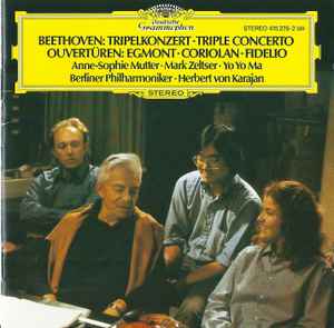 Ludwig van Beethoven - Tripelkonzert • Triple Concerto / Ouvertüren: Egmont • Coriolan • Fidelio album cover
