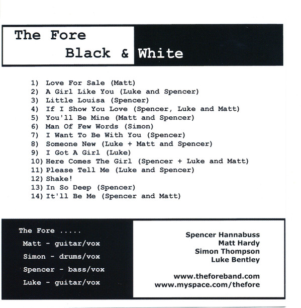 Album herunterladen The Fore - Black White