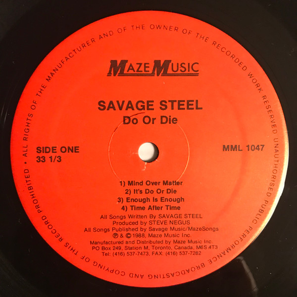 lataa albumi Savage Steel - Do Or Die