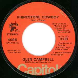 Glen Campbell— Rhinestone Cowboy record clock