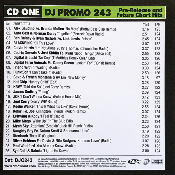 Album herunterladen Various - DMC DJ Promo 243