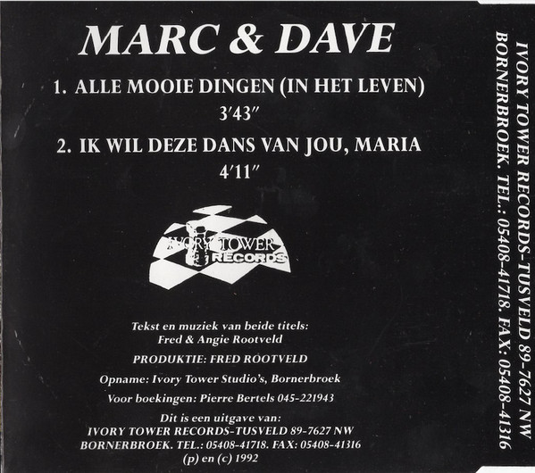 baixar álbum Marc & Dave - Alle Mooie Dingen