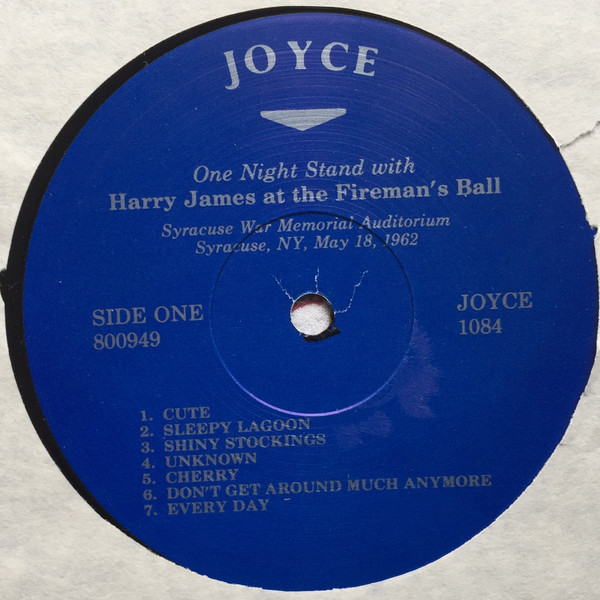 Harry James - One Night Stand With Harry James At The Fireman's Ball | Joyce (1084) - 3