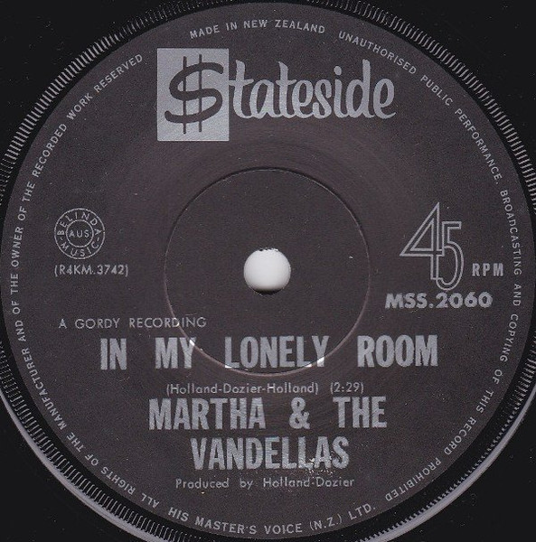 Martha & The Vandellas - In My Lonely Room | Releases | Discogs