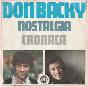 Don Backy-Nostalgia / Cronaca copertina album