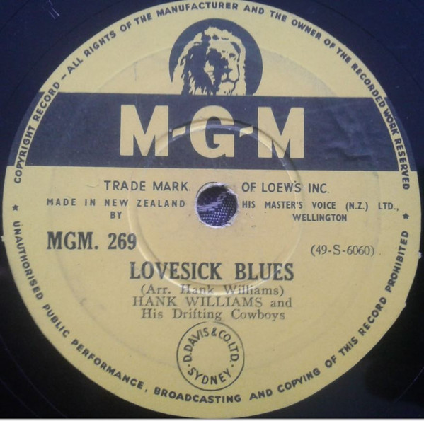 ladda ner album Hank Williams And His Drifting Cowboys - Lovesick Blues Wedding Bells