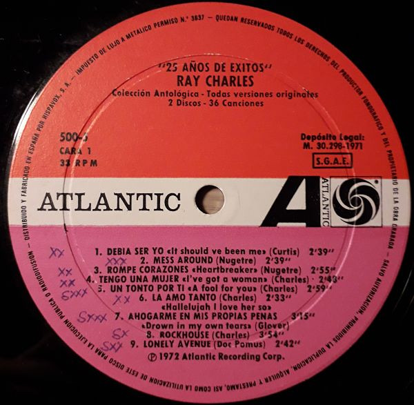 ladda ner album Ray Charles - 25 Años De Exitos