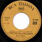 Cover of L'Uomo Che Non Sapeva Amare, 1964, Vinyl
