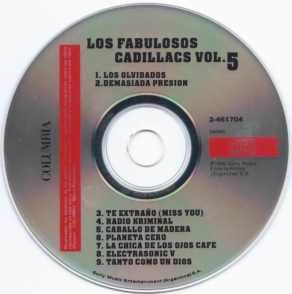 lataa albumi Los Fabulosos Cadillacs - Vol5
