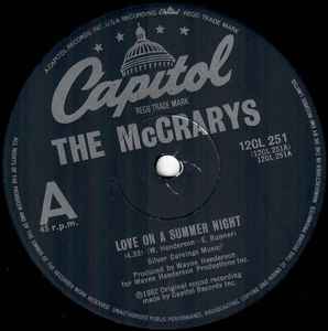 The McCrarys – Love On A Summer Night (1982, Vinyl) - Discogs