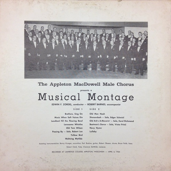 last ned album Appleton Mac Dowell Male Chorus - A Musical Montage