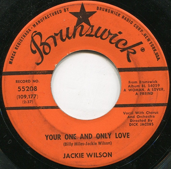 Jackie Wilson – Your One And Only Love / Please Tell Me Why (1961