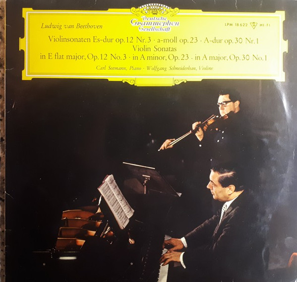 ladda ner album Ludwig Van Beethoven, Carl Seemann Wolfgang Schneiderhan - Violinsonaten Es Dur Op 12 Nr 3 A Moll Op 23 A Dur Op 30 Nr 1