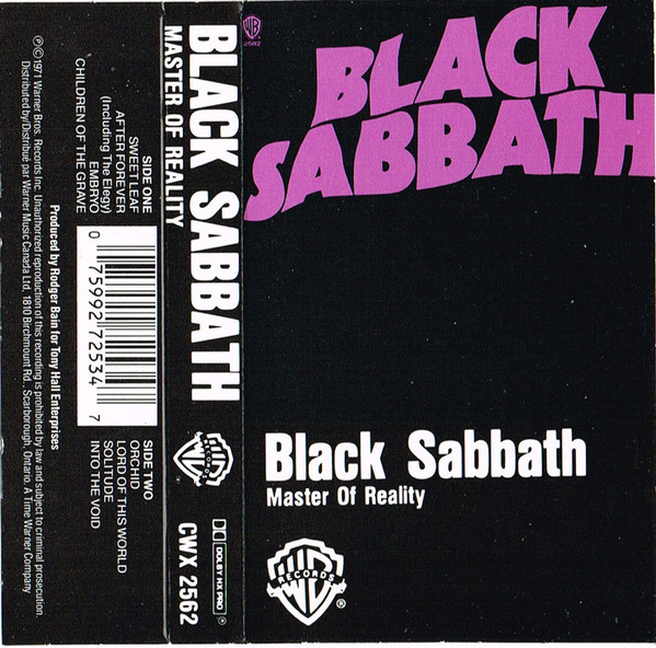 Black Sabbath – Master Of Reality (Cassette) - Discogs