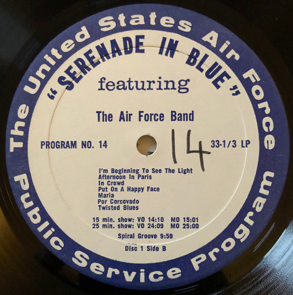 ladda ner album United States Air Force Band - Serenade In Blue Featuring The Air Force Band Program No 14