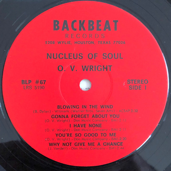 O V WRight Nucleus Of ソウル オリジナル Vinyl LP stereo bLP-67 海外 即決 