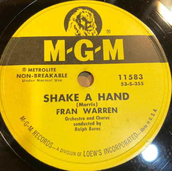 lataa albumi Fran Warren - Shake A Hand The Angel Passed By