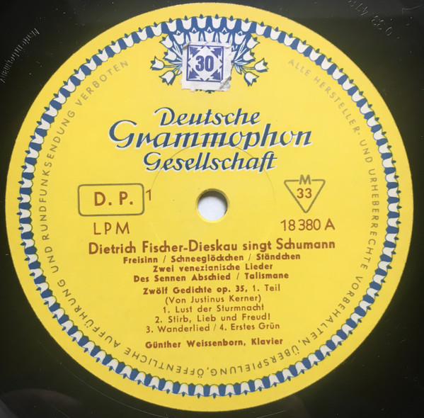 last ned album Robert Schumann, Dietrich FischerDieskau, Günther Weissenborn - Dietrich Fischer Dieskau Singt Schumann Lieder