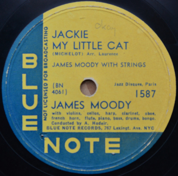 James Moody With Strings – Jackie My Little Cat / Bedelia (1951