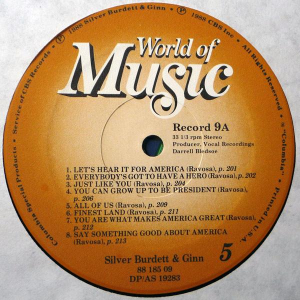 télécharger l'album Darrell Bledsoe - World Of Music 5 Record 9