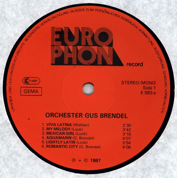 lataa albumi Orchester Gus Brendel - Orchester Gus Brendel