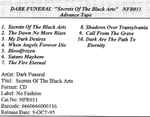 Cover of Secrets Of The Black Arts, 1995-10-09, Cassette