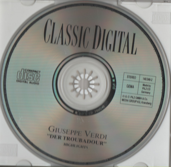 télécharger l'album Giuseppe Verdi - Der Troubadour Highlights