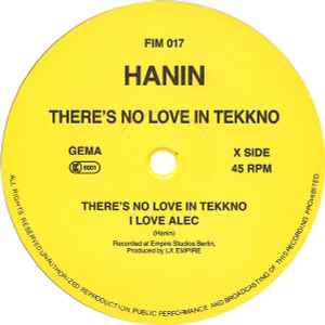 Hanin Elias - There's No Love In Tekkno / Parfum