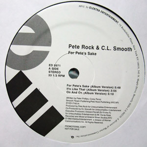 Pete Rock & C.L. Smooth – For Pete's Sake (1992, Vinyl) - Discogs