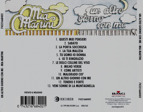 last ned album Mia Martini - Un Altro Giorno Con Me