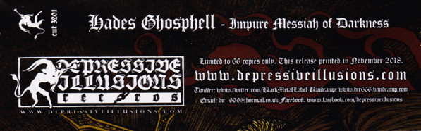 ladda ner album Hades Ghosphell - Impure Messiah of Darkness