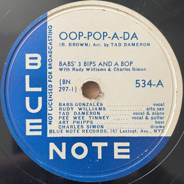 Babs' 3 Bips And A Bop with Rudy Williams & Charles Simon – Oop 