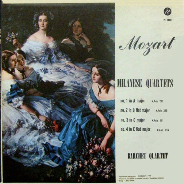 Mozart, Barchet Quartet – Milanese Quartets (1952, Vinyl) - Discogs