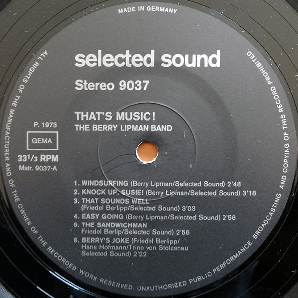 Various - That's Music! | Selected Sound (9037) - 3