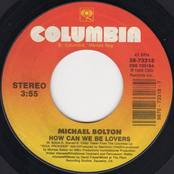 Michael Bolton How Can We Be Lovers 1990 Vinyl Discogs 